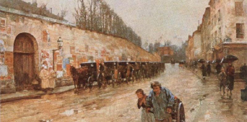 Childe Hassam Une averse